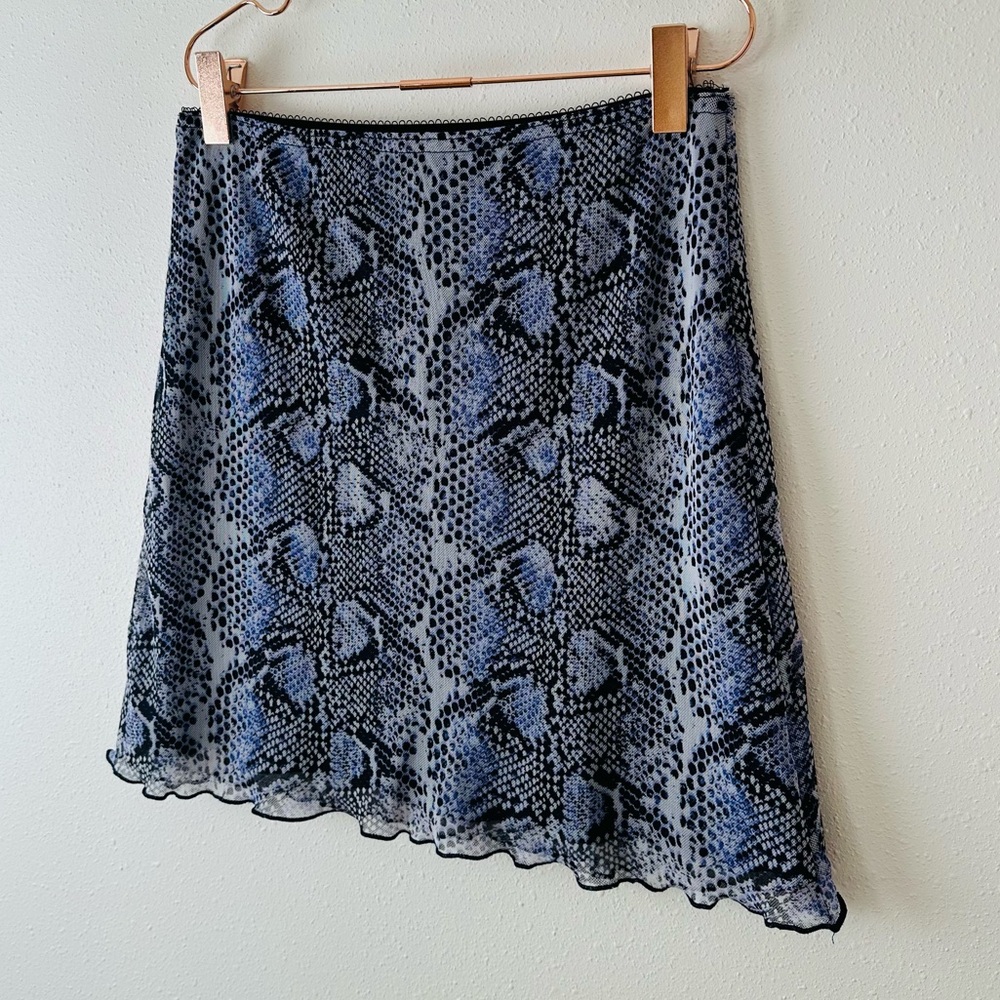 Primark Snake Skin Animal print elastic mini micro skirt Y2K - Picture 5 of 10